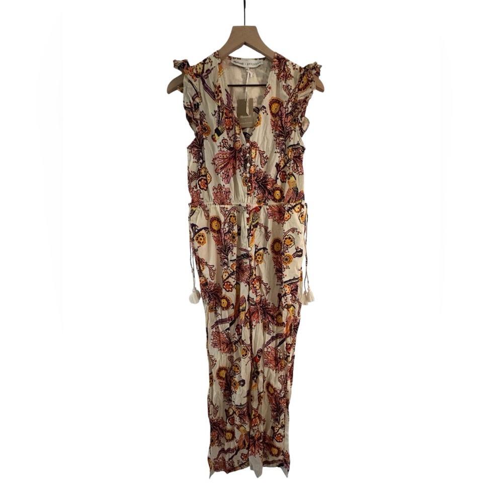 Madewell x Banjanan Parrot Print Jumpsuit NWT Size 0